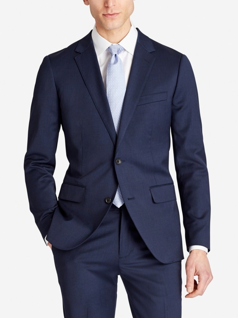 Bonobos Daily Grind Fit Men's Navy Suit Jacket (40R) & Pants (31). Tailored Fit